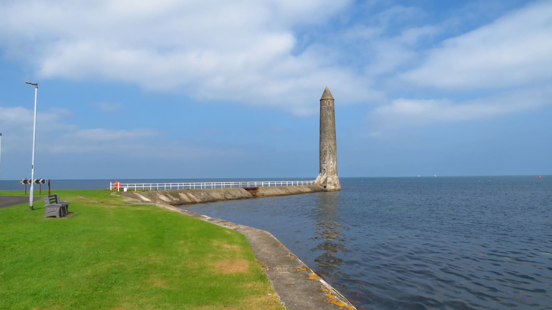 Chaine Memorial Tower on the Larne coast